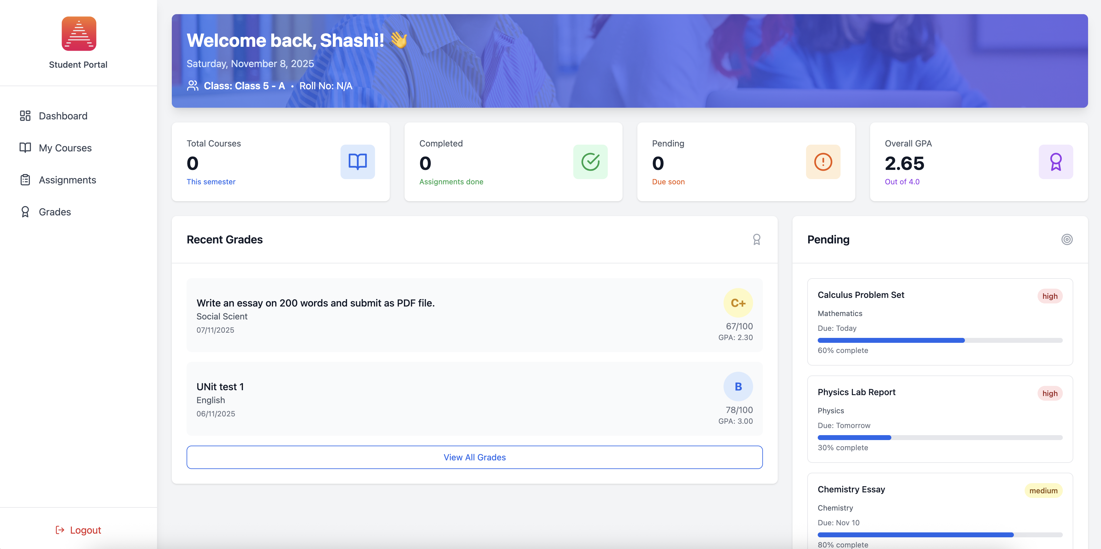 Student Progress Tracking